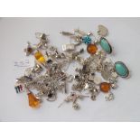 A bag of assorted silver jewellery - 110gms