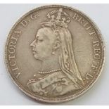 A Victorian Silver crown - 1890