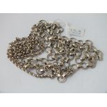 Two silver necklaces - 73gms