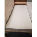 PINE FRAMED SINGLE BED WITH MATTRESS