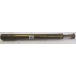 BRASS SINGLE DRAWER TELESCOPE BY NEGRETTI & ZAMBRA