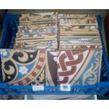 CARTON WITH MODERN DECORATIVE TILES - MAYBE FOR A FIRE PLACE SURROUND