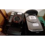 1 CANON AUTO FOCUS CAMERA, A SURE SHOOT Z70W, A COBRA FLASH & OTHER ACCESSORIES