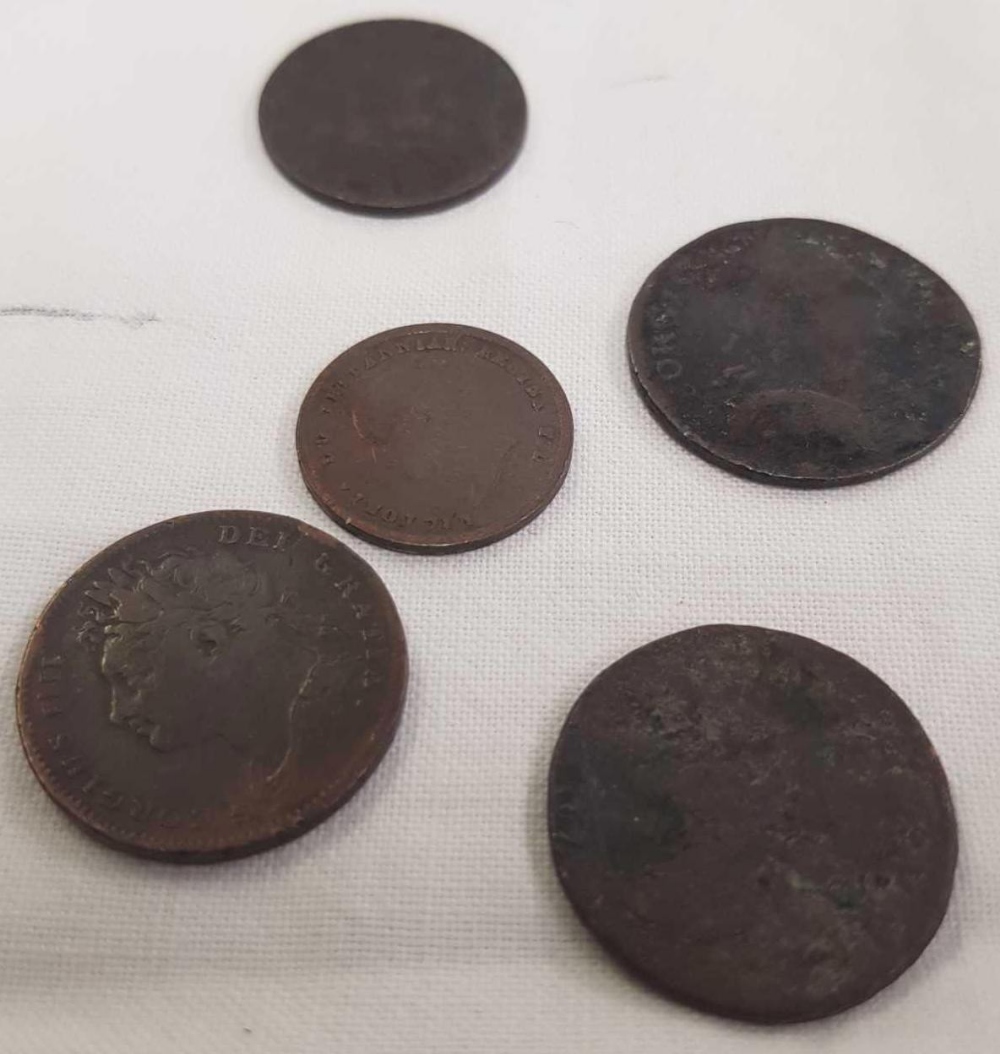 FARTHINGS 1675, 1822, 1773 ETC (5)