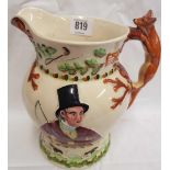 CROWN DEVON FOX HANDLED MUSICAL JUG