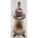 A SILVER PEPPER CASTER - CHESTER 1920