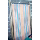 WOOD & CANVAS DECK CHAIR