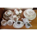 ROYAL ALBERT OLD COUNTRY ROSES BONE CHINA TEA SET, ROYAL DOULTON YORKSHIRE ROSE DINNER SERVICE &