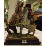 STATUE OF 2 DOGS BY FLORENCE COLLECTION, PLEASE PLAY A/F