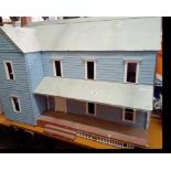 LARGE AMERICAN STYLE DOLLS HOUSE WITH VERANDA