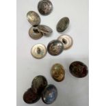 METAL BUTTONS BY C&W BOGGETT & CO WITH BOARS HEAD FAMILY CREST