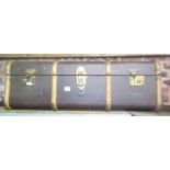 WOOD CANVAS TRAVEL TRUNK