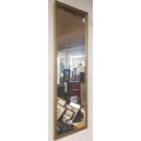 RECTANGULAR GILT FRAMED WALL MIRROR