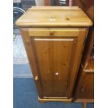 MODERN POLISHED PINE DUCAL CUPBOARD WITH 5 SHELVES