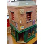 DOLLS HOUSE CORNER PUB CALLED THE HAT & HOGGS HEAD & A CARTON OF PUB FITTINGS