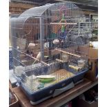 METAL BIRD CAGE WITH STAND