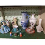 BURLY DECORATIVE JUG, FIGURINES & OTHER ORNAMENTS