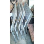 4 METAL & WOOD FOLDING CHAIRS