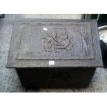 BRASS EMBOSSED LOG BOX