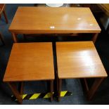 McINTOSH TEAK TRIFORM NEST OF TABLES