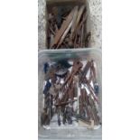 TWO CARTONS OF MIXED DRILL BITS, FILES & OTHER HAND TOOLS