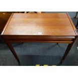 FINE QUALITY MID CENTURY TEAK RETRO YOUNGER SIDE/HALL TABLE WITH DRAWER 2FT 6'' W