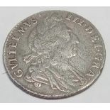 William III sixpence. Third bust 1697. S3542