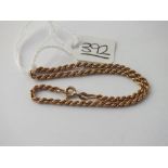A rope twist bracelet set in 9ct - 1.8gms