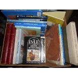 ART BOOKS a box incl. WESSON, E. My Corner of the Field 1st.ed. 1982, Bristol, 4to orig. quarter cl.