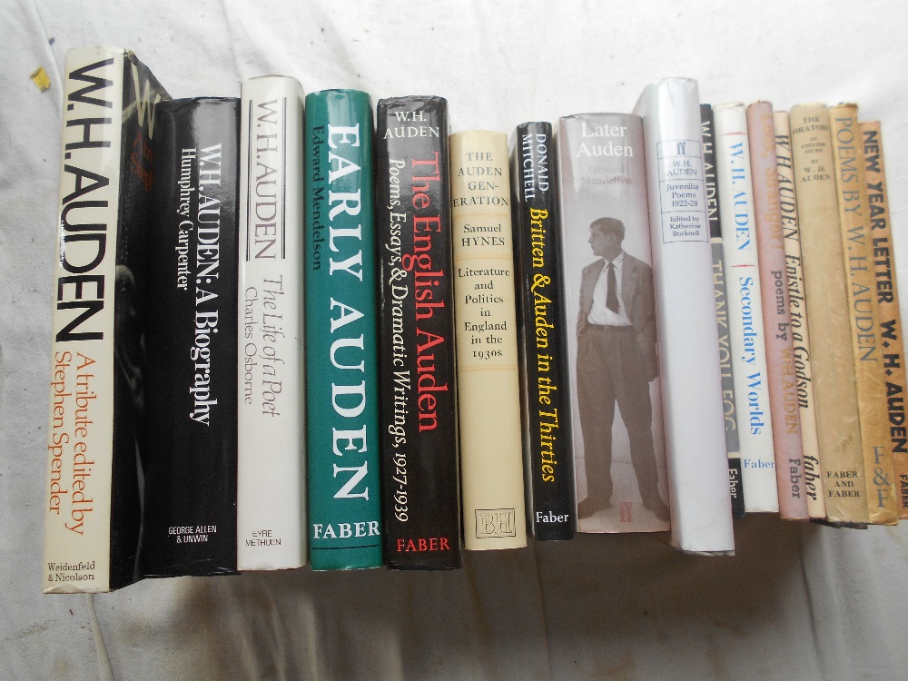 AUDEN, W.H. 16 titles by & about Auden, incl. 1st & early eds.