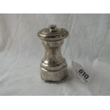 A pepper mill with bottle-shaped body - B'ham 1904