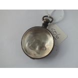 A empty silver pocket watch for silver VERGE pocket watch