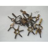 A bag of numerous watch keys