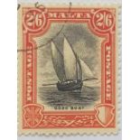 MALTA: SG169 (1926) 2s6d. Fine used. Corner CDS. Cat £55