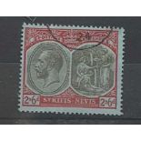 St KITTS NEVIS: SG33 (1920) GV 2s6d value. Fine used. Cat £42