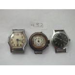 Three interesting wrist watches