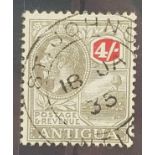 ANTIGUA: SG80 (1922), GV 4 sh. Central CDS. VF used. Cat. £75