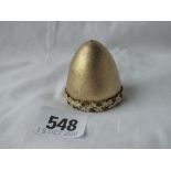 Another silver gilt and enamel decorated egg cup shaped cup - probably London 1982 - 35gms