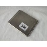 A cigarette case, engine turned - Sheffield 1934 - 144gms