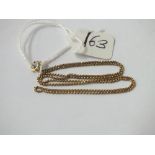A box link neck chain in 14ct gold - 2.1gms
