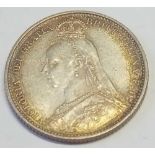 Victorian Golden Jubilee sixpence 1887. Type 2. S3929