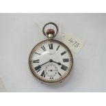 A gents goliath pocket watch by THOMAS RUSSEL & SON Liverpool with seconds dial