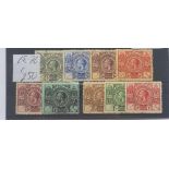 BERMUDA: SG68-76 (1921). Set of 9. CDS cancels. All fine used. Cat £250