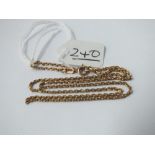 A 9ct link neck chain - 3.9gms