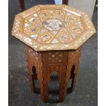 INLAID MOP HEXAGONAL STORAGE TABLE