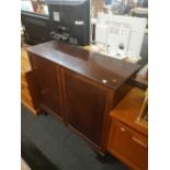 MAHOGANY 2 DOOR CABINET