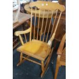 SPINDLE BACK ROCKING CHAIR