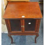 REPRODUCTION 2 DOOR SMALL GLAZED CABINET