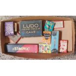 CARTON OF VINTAGE PLAYING CARDS & OTHER PUZZLES