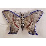 PRETTY ENAMELLED BUTTERFLY BROOCH